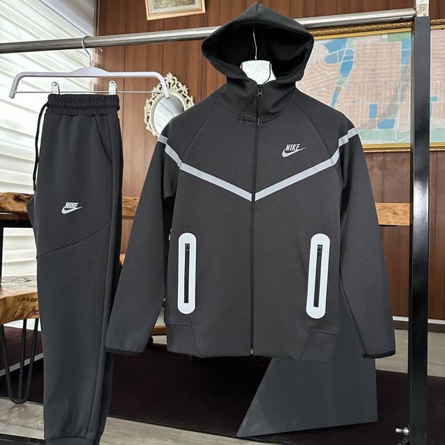 Nike Tech Fleece Tracksuit (Dark Grey)