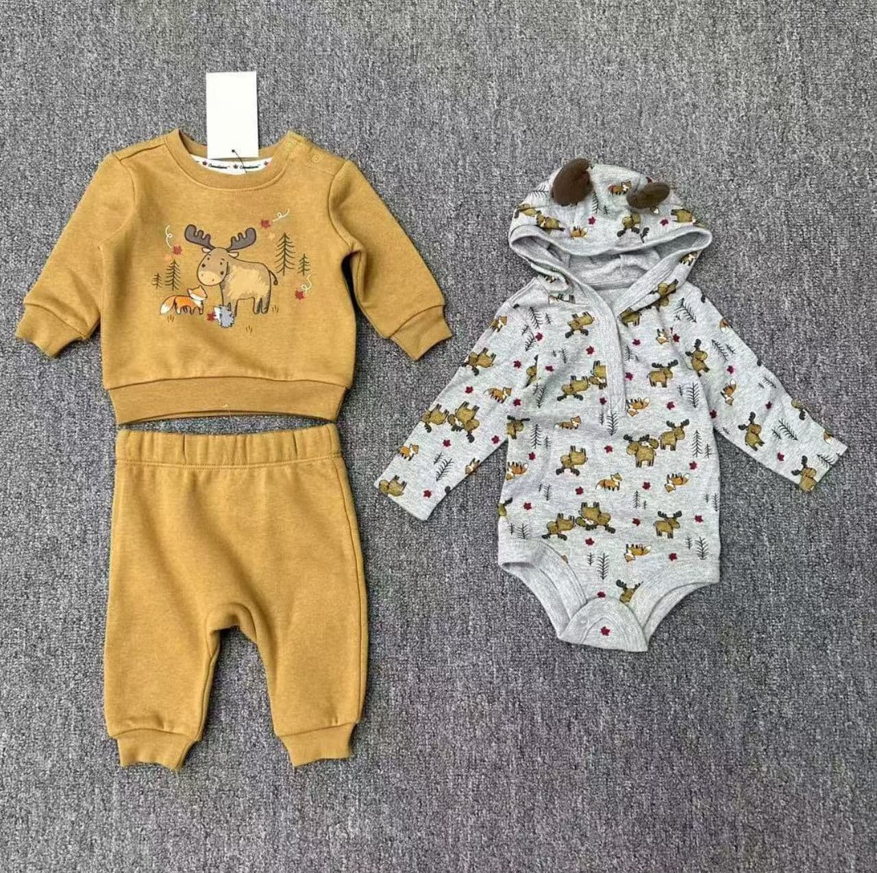 Woodland Moose 3-Piece Outfit