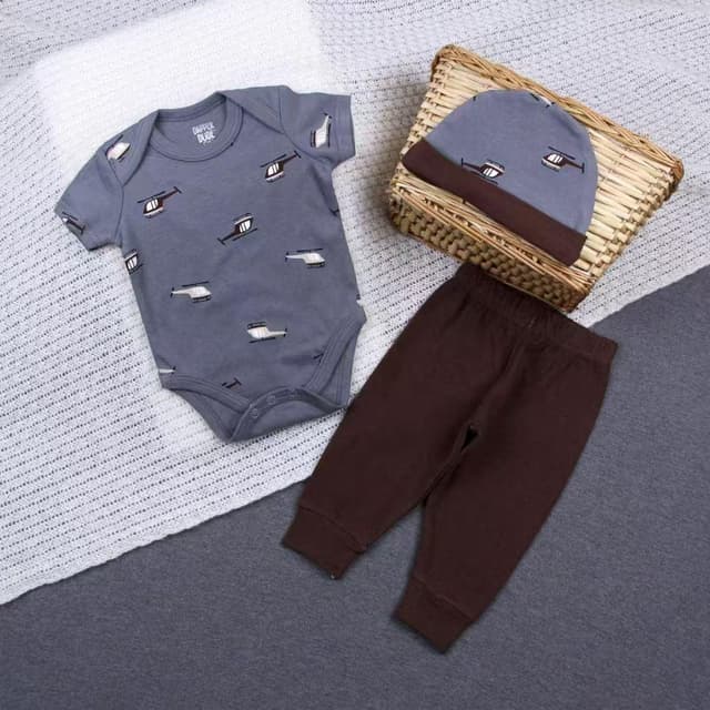 Helicopter Print 3-Piece Set